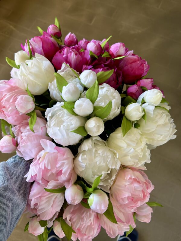 Peony rosa h 46 cm - Billede 5