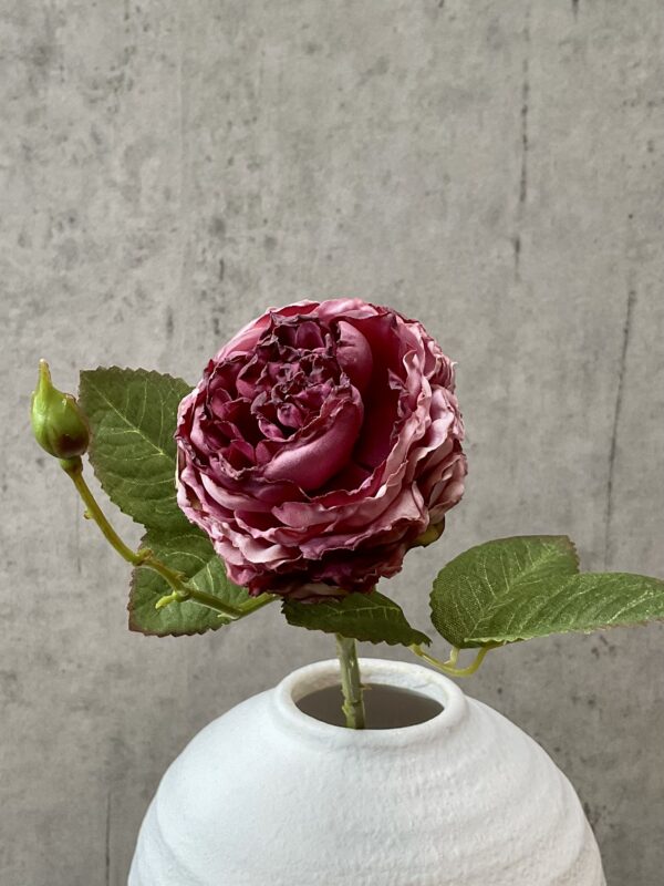 Rose vintage mauve h 45 cm - Image 3