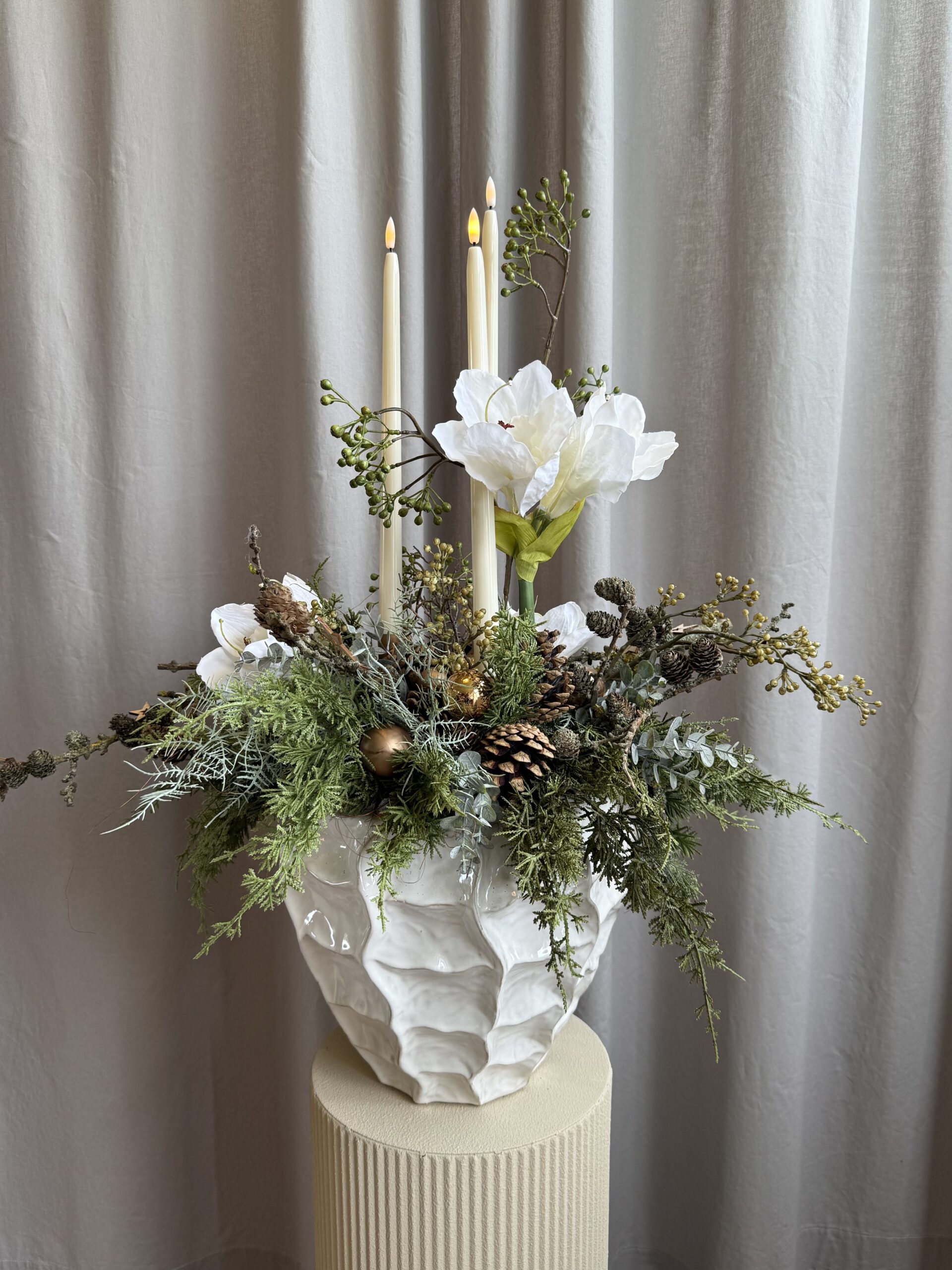 Amaryllis hvid h 66 cm - Billede 2