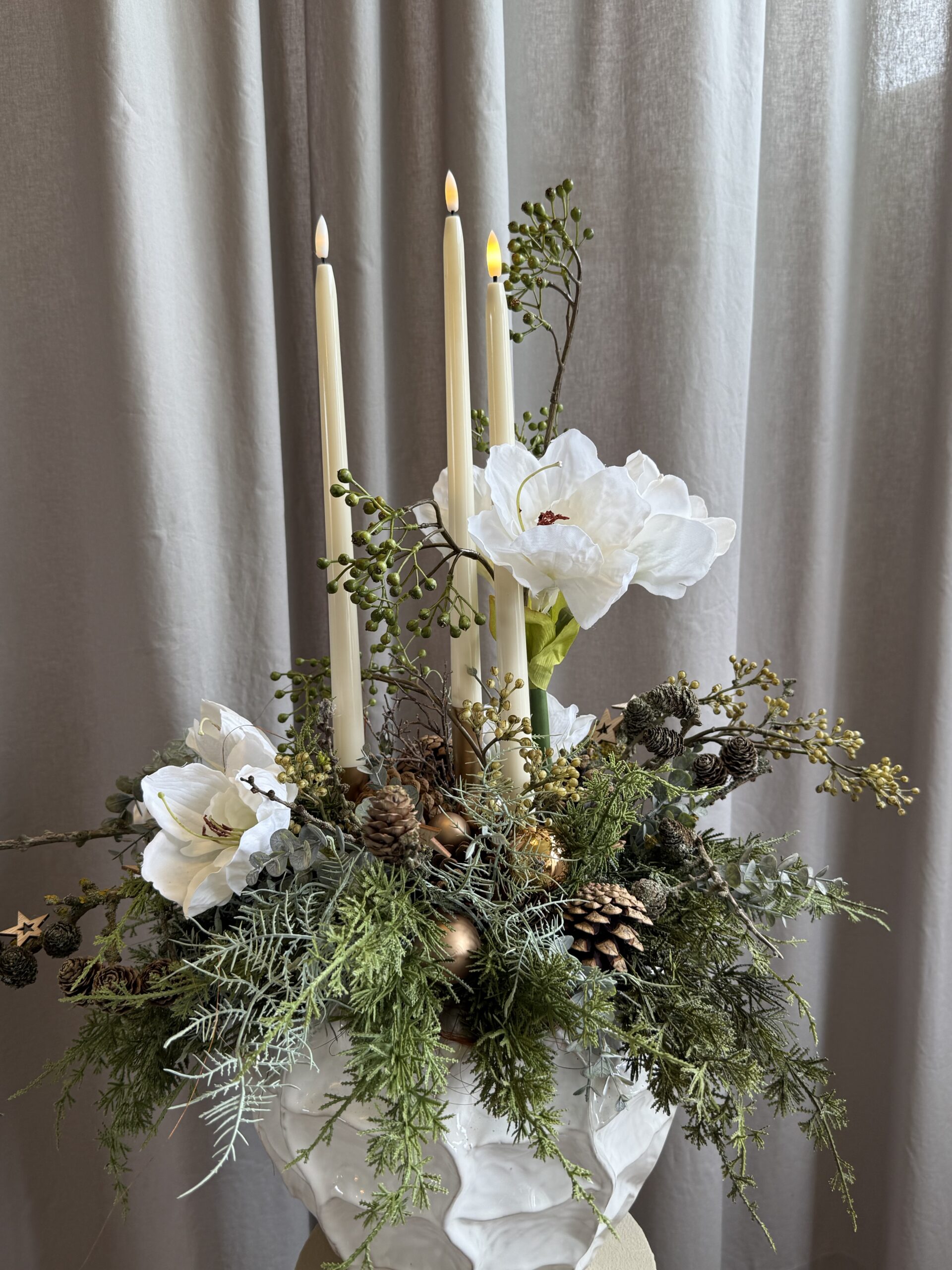 Amaryllis hvid h 66 cm - Billede 3