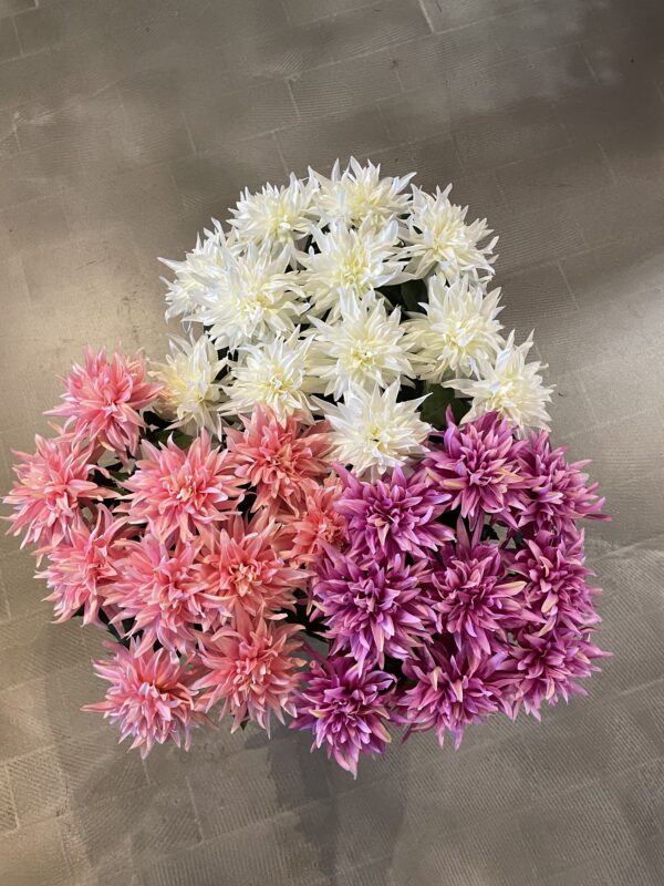 Dahlia rosa h 65 cm - Image 3