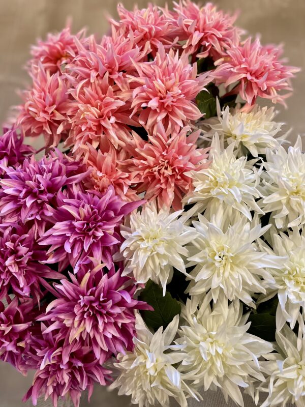 Dahlia rosa h 65 cm - Image 2
