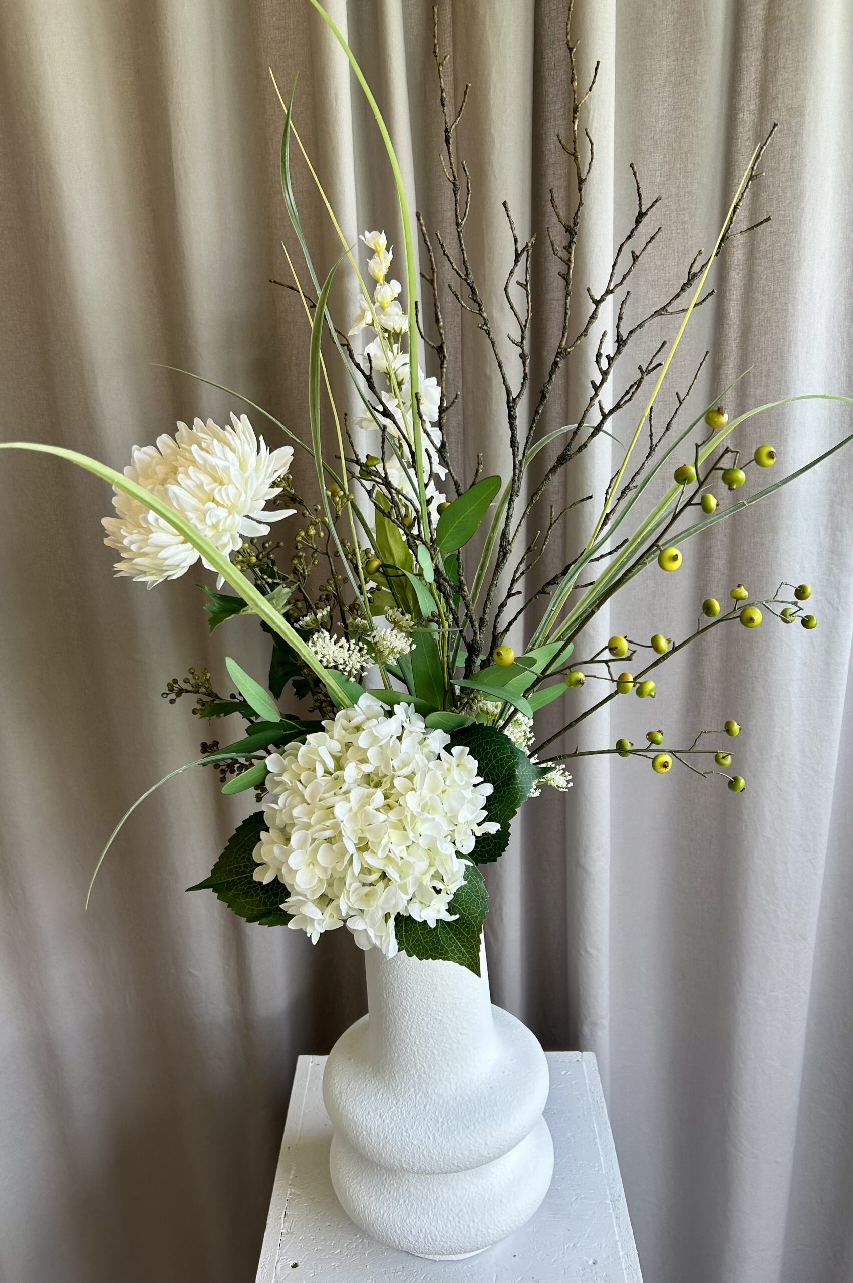 Hortensia hvid h 53 cm - Billede 2