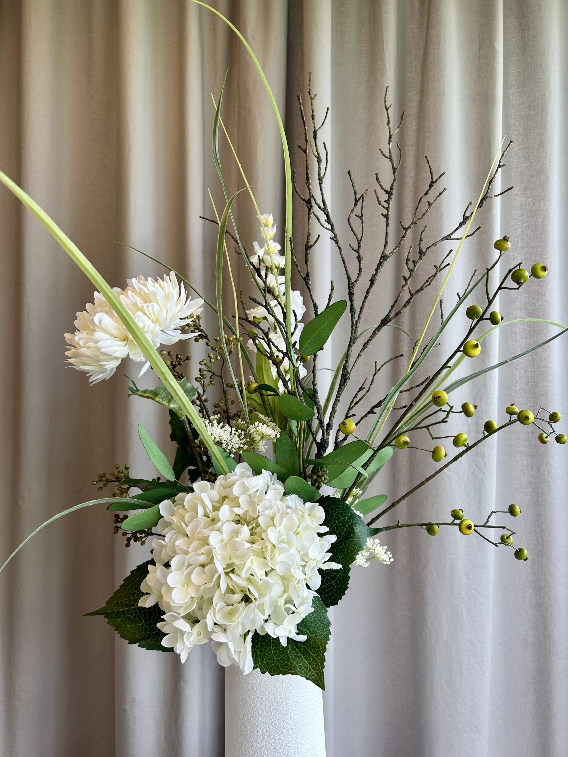 Hortensia hvid h 53 cm - Billede 3