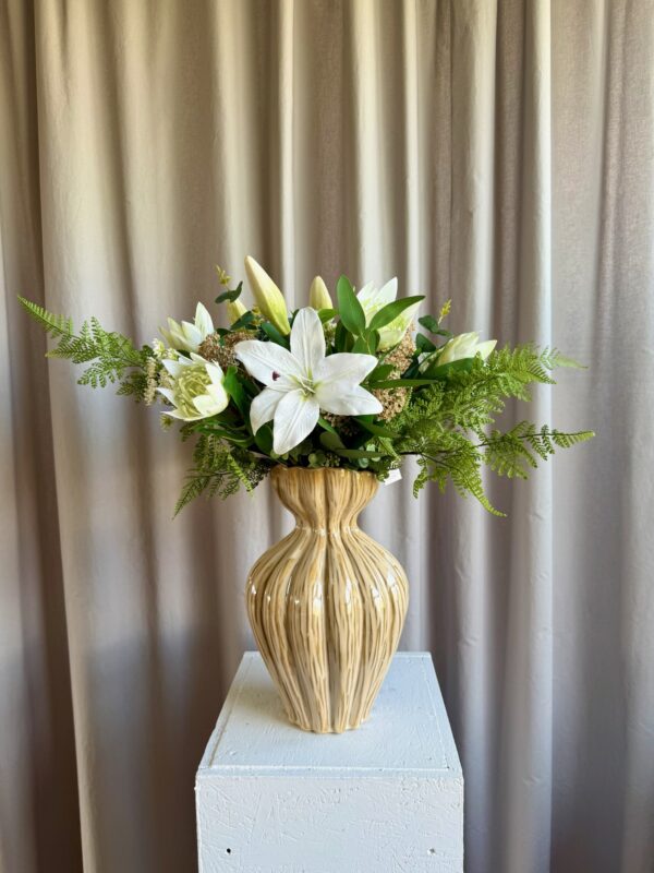 Protea hvid h 48 cm - Billede 3