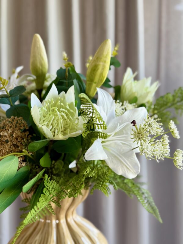 Protea hvid h 48 cm - Billede 2