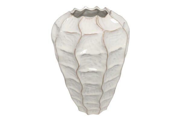 Vase creme h 37 cm