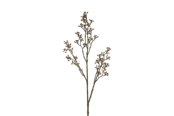 Gren m/bær grå h 68 cm