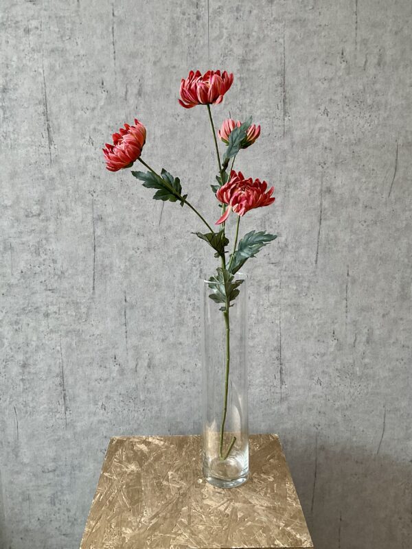 Chrysanthemum lys bordeaux h 83 cm - Image 3