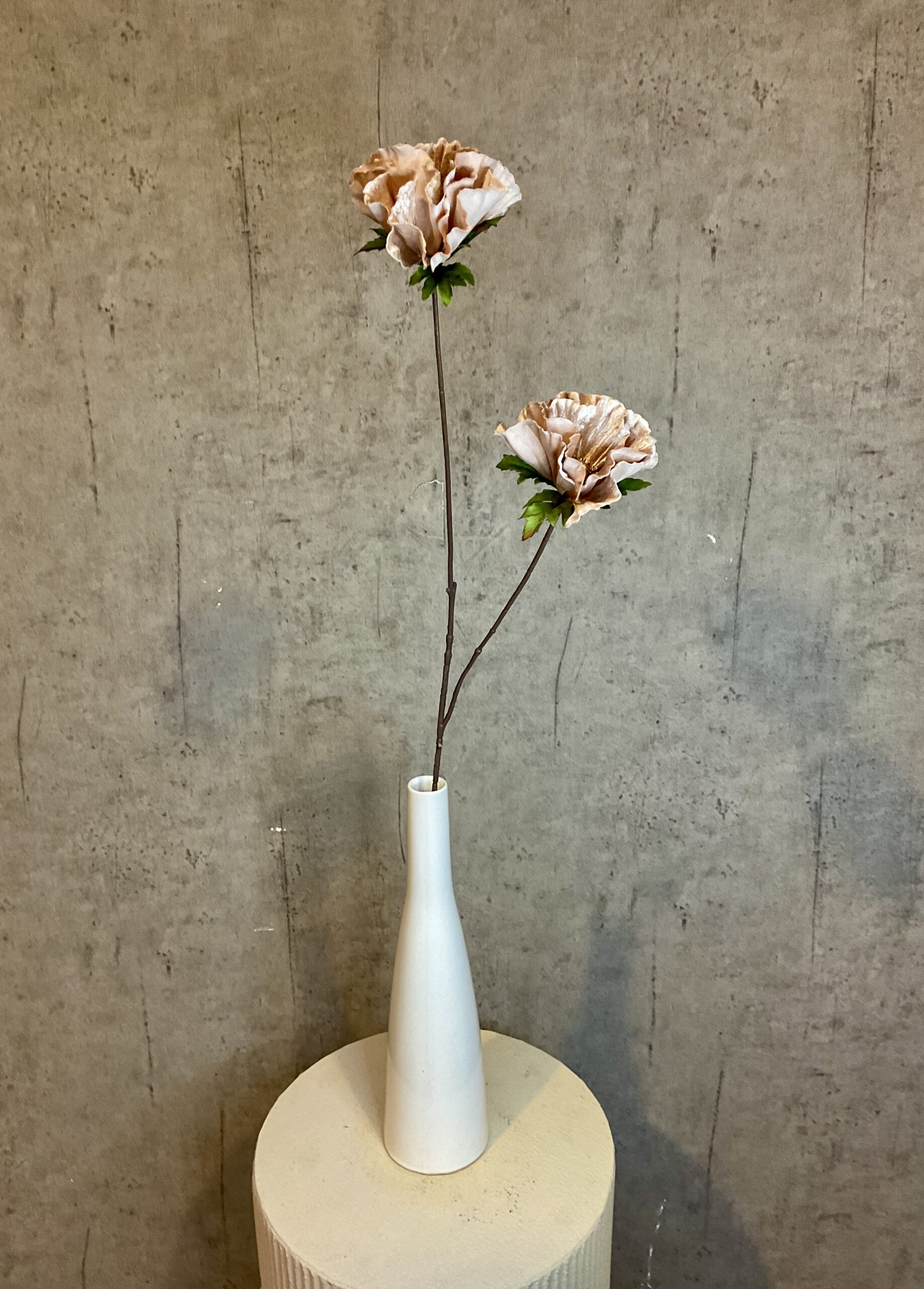 Valmue champagne h 77 cm