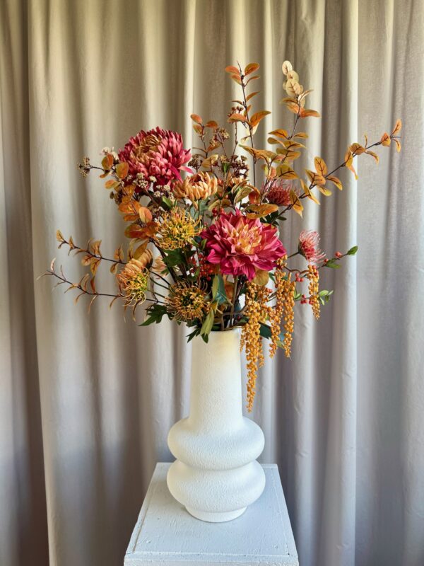 Chrysanthemum lys bordeaux h 75 cm - Billede 5