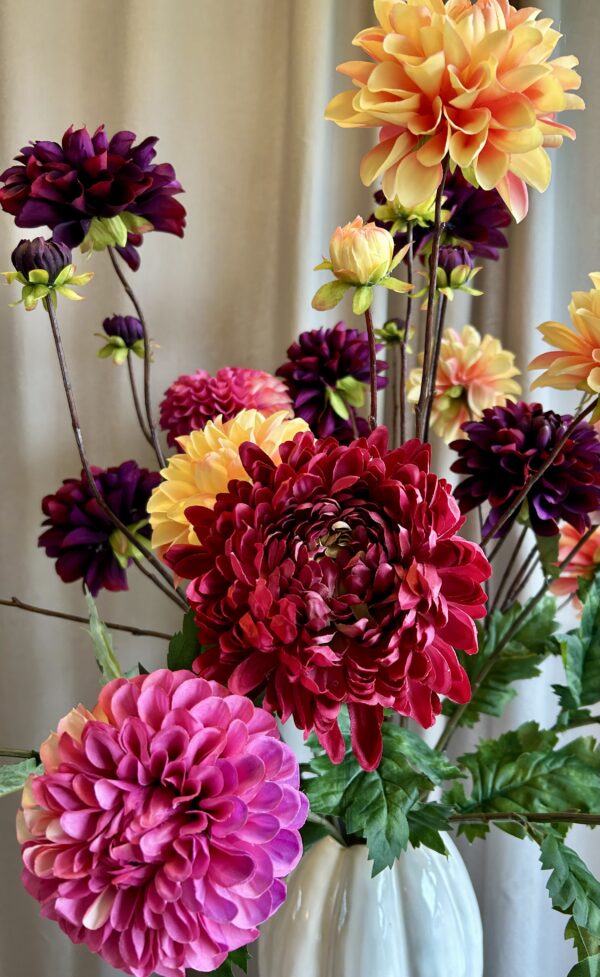 Dahlia orange h 89 cm - Billede 3