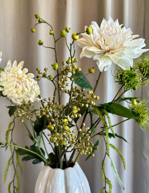 Dahlia creme h 71 cm - Billede 5