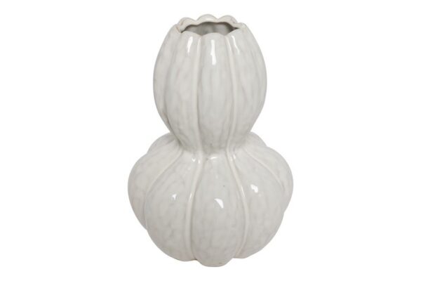 Vase hvid h 30 cm