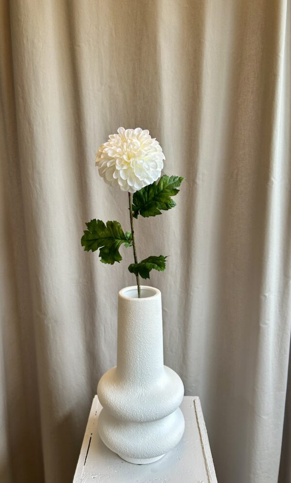 Dahlia hvid h 75 cm - Billede 3
