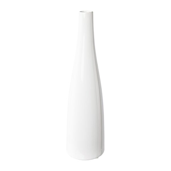 Vase hvid h 33 cm