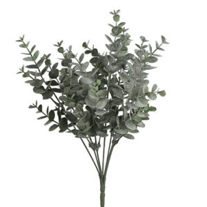 Eucalyptus buket støvet grøn h 35 cm