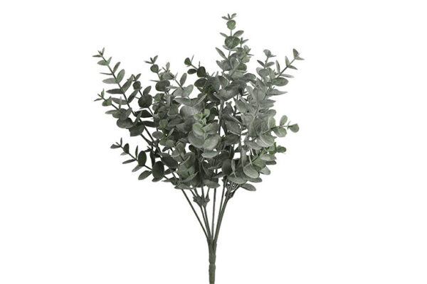 Eucalyptus buket støvet grøn h 35 cm