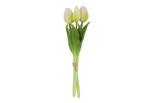 Tulipan bundt hvid h 29 cm