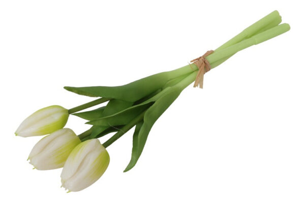 Tulipan bundt hvid h 29 cm - Billede 2