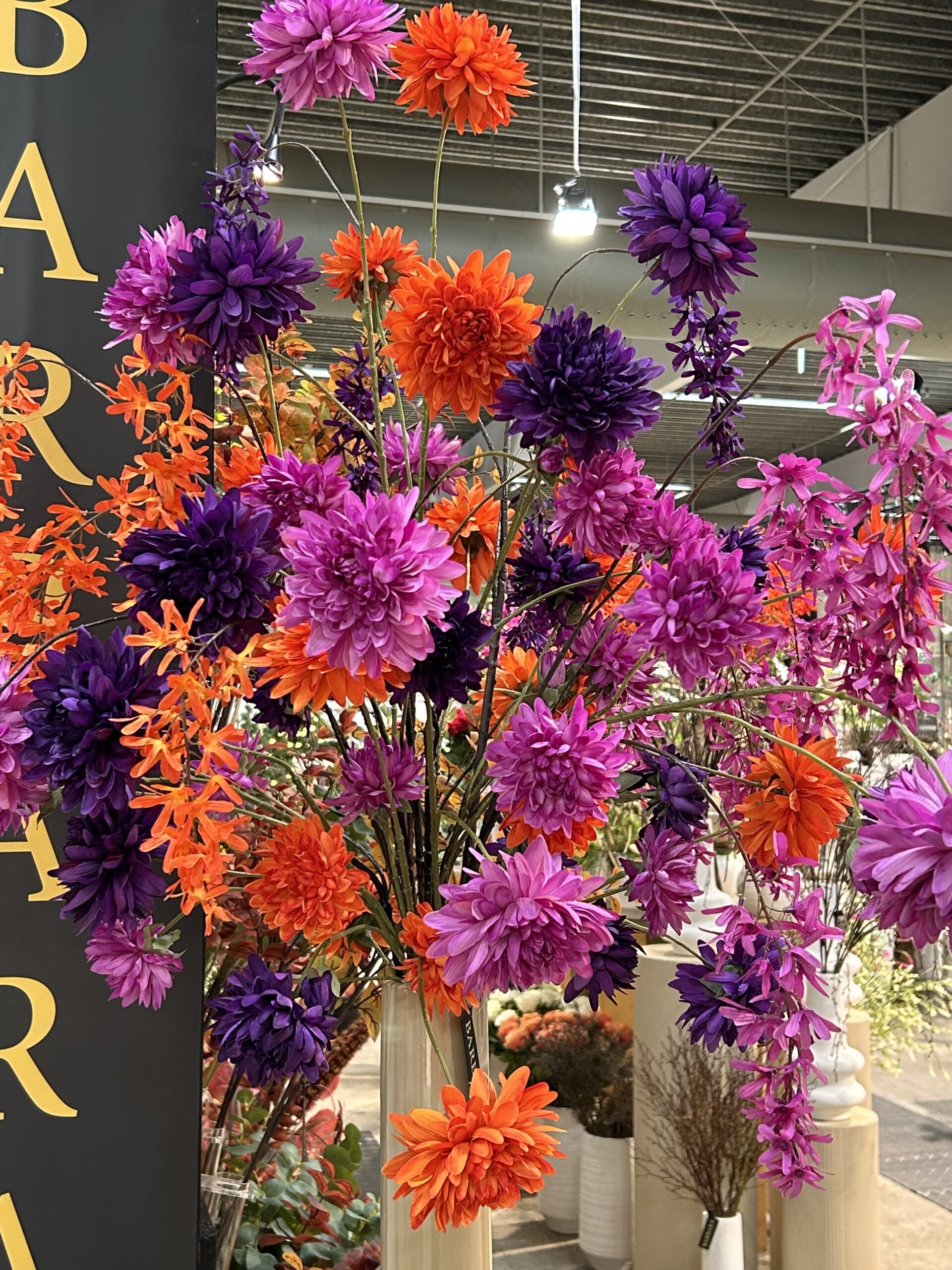 Dahlia pink h 78 cm - Billede 5