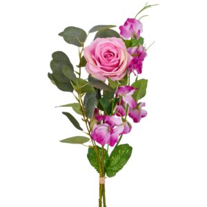 Rose buket pink h 45cm