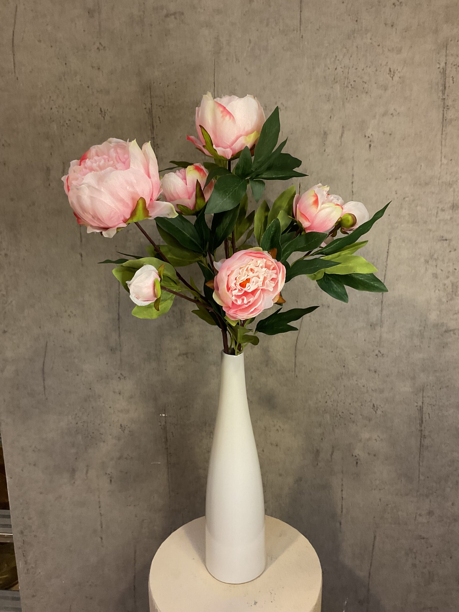 Peony lys rosa h 48cm - Billede 4