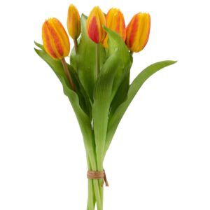 Tulipan bundt 5 stk orange h 32 cm