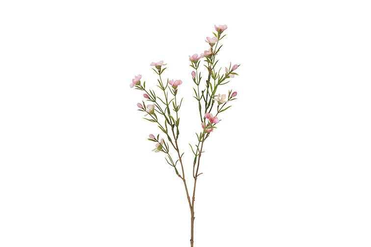 Voks blomst rosa h 52 cm