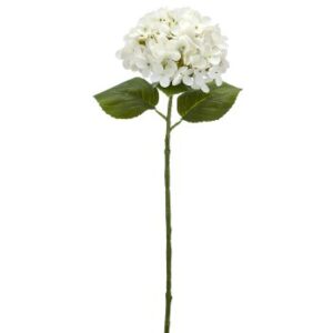 Hortensia hvid real touch h 60 cm